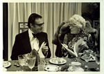 Miami Mayor Maurice Ferre at dinner with Mrs. Roy Abagnale
